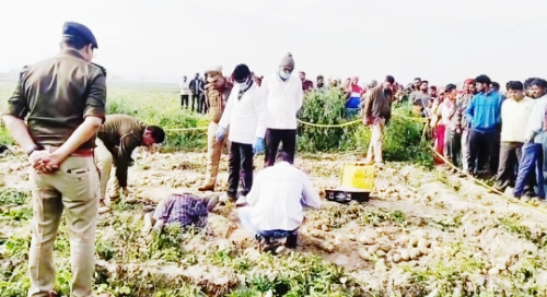 Farrukhabad news आलू खुदाई करने गया किसान खेत में मिला लहूलुहान! सिर पर गहरी चोट, हत्या की आशंका से गांव में सनसनी Picsart 26 02 13 16 51 30 641