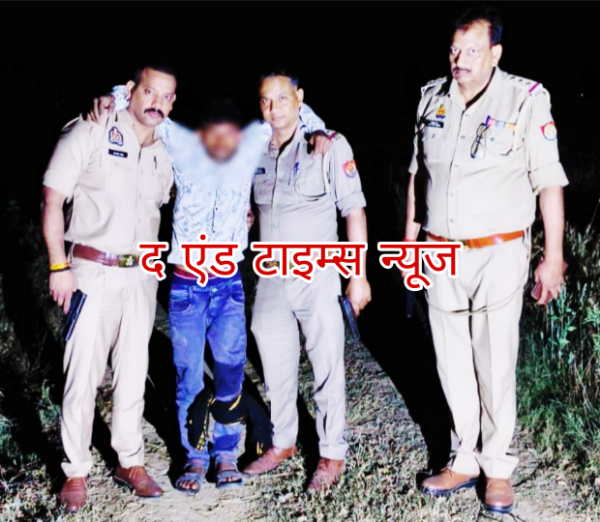 KAIMGANJ NEWS मुठभेड़ में घायल शातिर लुटेरा, पुलिस ने दबोचा—एक सिपाही भी घायल, लूट का माल बरामद Picsart 26 03 19 16 16 22 770