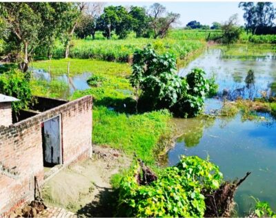 Farrukhabad news फर्रुखाबाद में कुदरत का कहर: शमशाबाद के तराई इलाकों में घुसा सैलाब, टापू बने दर्जनों गांव; सड़कों पर बही डेढ़ फीट तेज धार Picsart 26 09 12 14 28 51 161